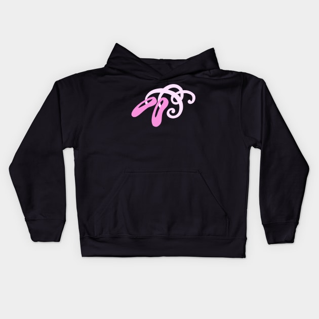 The nutcracker ballet slippers Kids Hoodie by JessCarrsArt